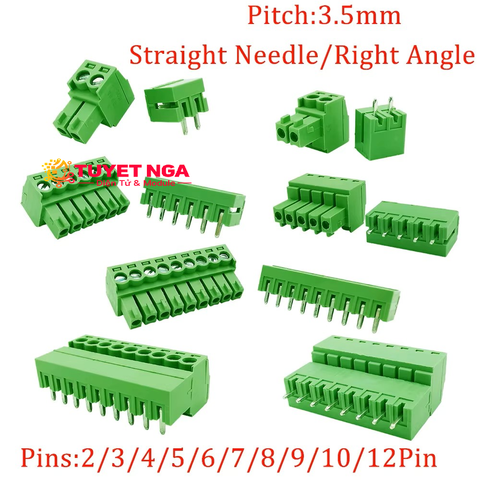 KF2EDG-3.5 Terminal 12 Chân 3.5mm 15EDG-3.5mm Cong
