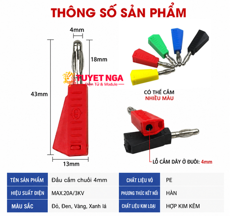Jack Bắp Chuối Đực Xanh 4mm