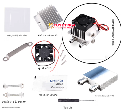 Bộ Tản Nhiệt Cho Sò Nóng Lạnh Bản Đầy Đủ