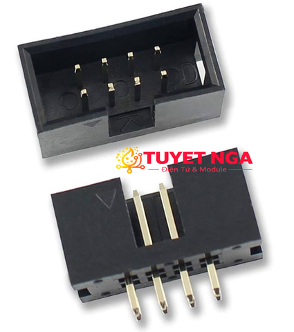 IDC Box Header 2x4 Pin Đầu Đực 8 Chân 2.54mm