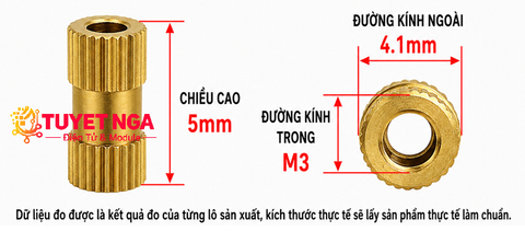 M3 Trụ Đồng Cái Cái 5mm V2