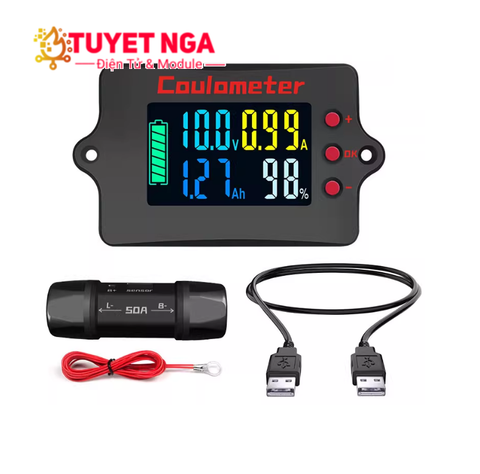 PZEM-037 Máy Đo Kiểm Tra Nguồn Pin Sắt Axit Chì Lithium
