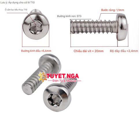 GB2670.1 M3x20 Vít Lục Giác Đầu Tròn M3 Dài 20mm Inox 304