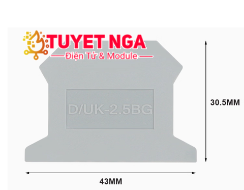 D/UK2.5BG Terminal Tấm Chặn Đầu Cuối UK-2.5