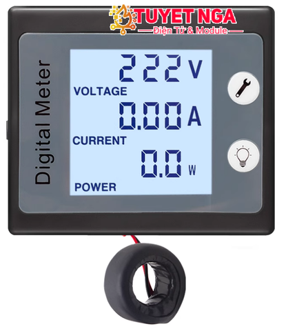 PZEM-011 Đồng Hồ Đo Công Suất Đa Chức Năng 100A AC