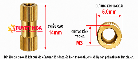 M3 Trụ Đồng Cái Cái 14mm