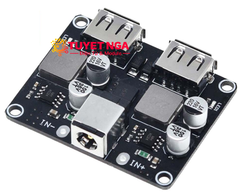 Mạch Giảm Áp Sạc Nhanh QC3.0 QC2.0 2 Cổng USB