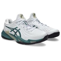 Giày Tennis Pickleball Asics Court FF 3 White/GreenF (1041A370-107)