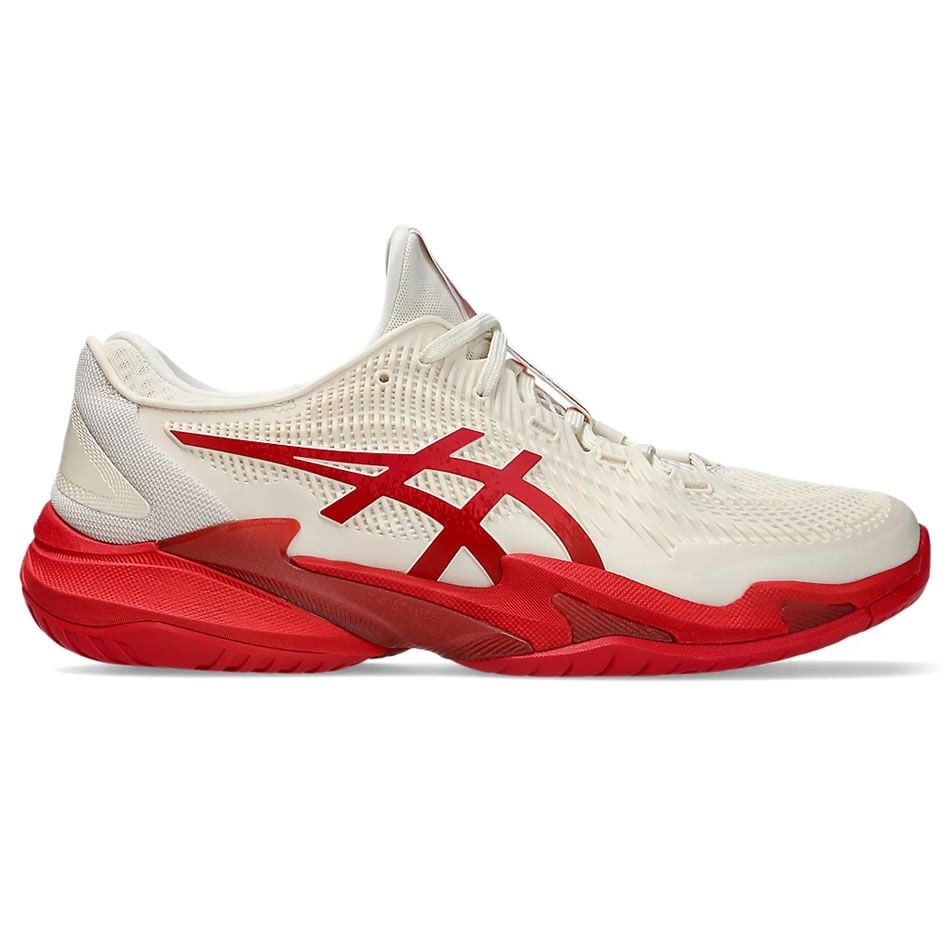 Giày Tennis Pickleball Asics Court FF 3 NOVAK Djokovic Cream/Red (1041A522-968)