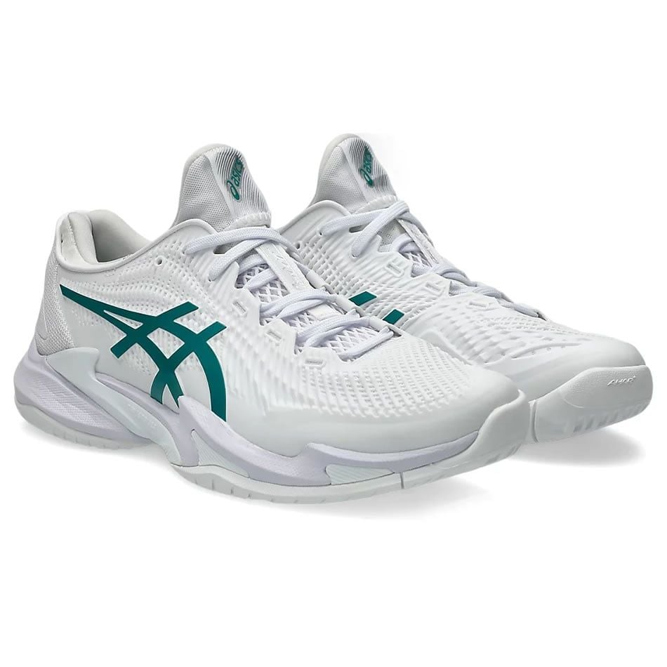 Giày Tennis Pickleball Asics Court FF 3 White/Green (1041A574-100)