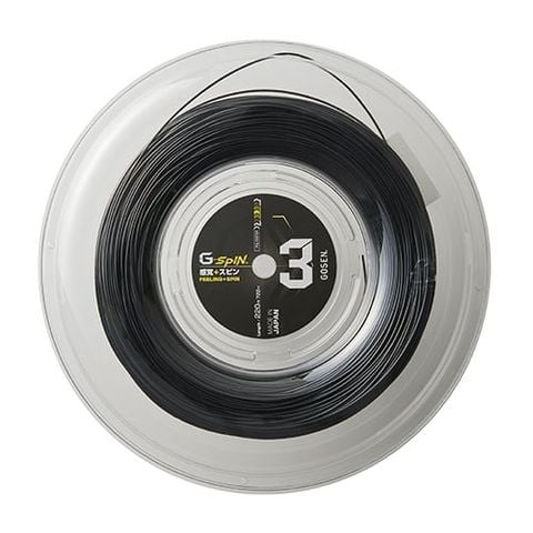 Dây căng 1 vợt tennis Gosen G-SPIN3 17/1.23 (TSGS312BK)