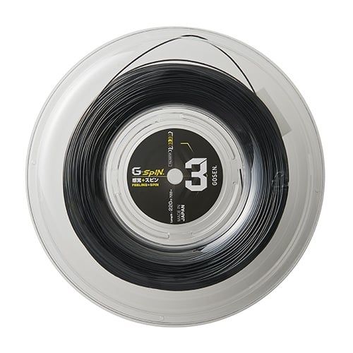 Dây căng 1 vợt tennis Gosen G-SPIN3 17/1.23 (TSGS312BK)