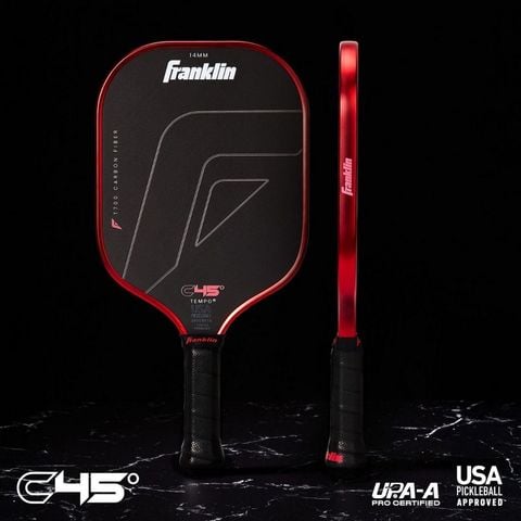 Vợt Pickleball Franklin C45° TEMPO CARBON FIBER 14mm (59236)