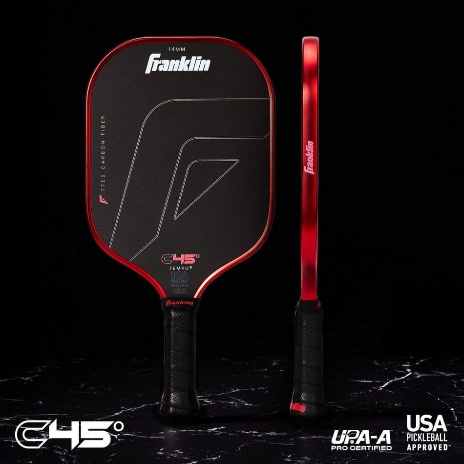 Vợt Pickleball Franklin C45° TEMPO CARBON FIBER 14mm (59236)