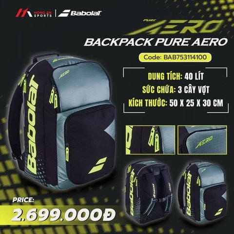 Balo Tennis Pickleball Babolat PURE AERO 2026 (753114)