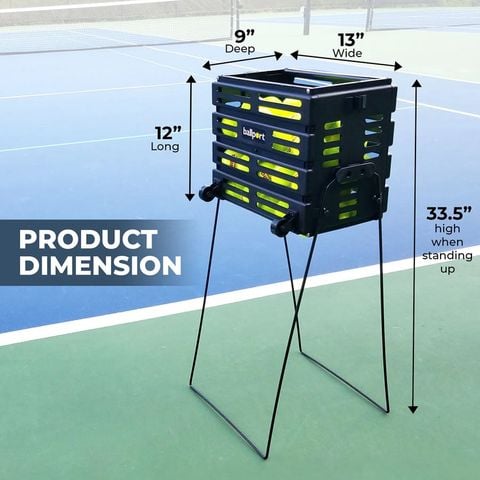 Rổ đựng banh có bánh xe chứa 80 trái banh - TOURNA BALLPORT Deluxe (BPD-80W)