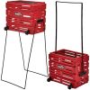 Rổ đựng banh có bánh xe chứa 80 trái banh - TOURNA BALLPORT Deluxe (BPD-80W-RED)
