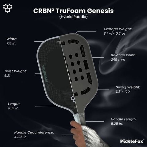 Vợt Pickleball CRBN ³ TruFoam Genesis (CRBN3TFGN)