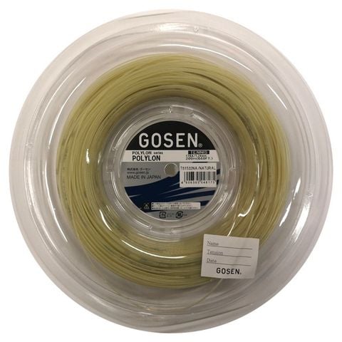 Dây căng 1 vợt Tennis Gosen Trong - GOSEN POLYLON Natural (gsNatural200)