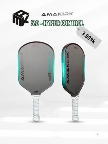 Vợt Pickleball AMAKIRK PRO 5.0 16mm HYPER CONTROL (AMK-Pro50HC5)