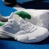 Giày Tennis Pickleball Adidas BARRICADE 13 LEATHER White/Green (JP7237)