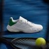 Giày Tennis Pickleball Adidas BARRICADE 13 LEATHER White/Green (JP7237)