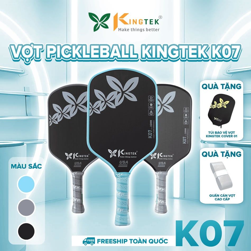 Vợt Pickleball KINGTEK K07 High Performance 16mm (K0716)