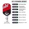 Vợt Pickleball KINGTEK K11 Power Sport 16mm (K1116)