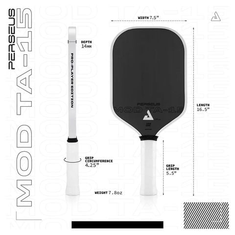 Vợt Pickleball JOOLA PERSEUS 14MM MOD TA-15 PRO PLAYER EDITION (18447)
