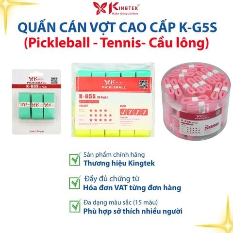 Quấn Cán Vợt KINGTEK cho Pickleball - Tennis Vỉ X3 (K-G5S-3)