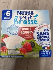 Sữa chua Nestle vị dâuTây và dâu tằm 4X90g - 6th+