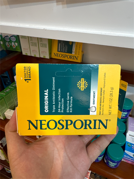Kem mỡ bôi trị vết thương, kháng khuẩn Neosporin