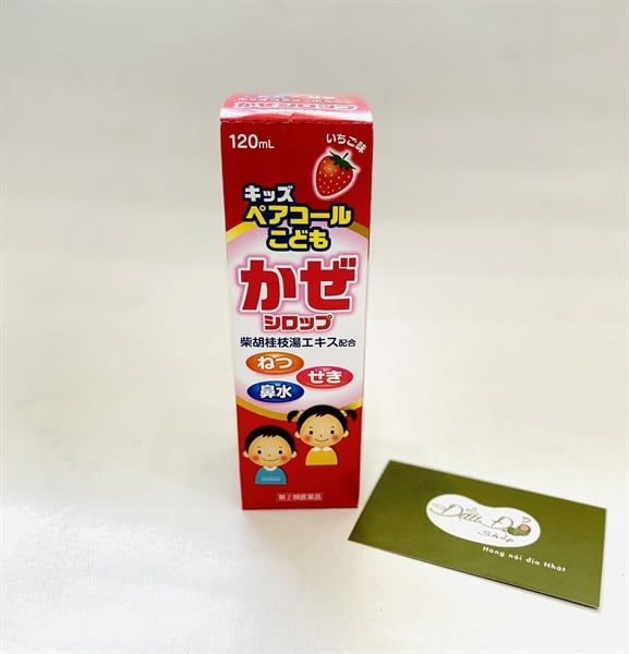 Siro cảm sốt ho Kids Fukuchi vị dâu dâu 120ml (3Th+)