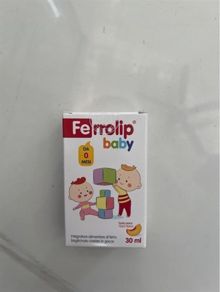 Sắt nước hữu cơ ferrolip baby 30ml 0-10 tuổi