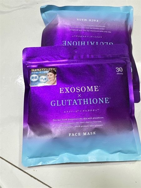 Mặt nạ cấp ẩm trắng da exosome x glutathione