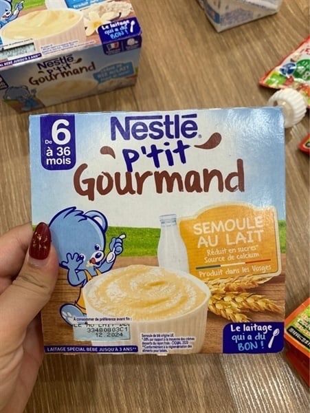 Váng sữa Nestle bọt báng lúa mì 6m+