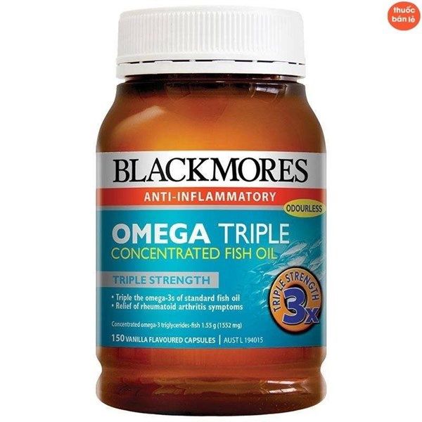 Blackmores Omega triple concentration fish oil 150 capsules