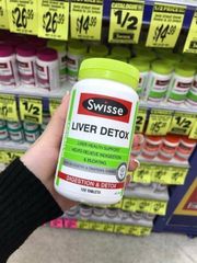 Viên uống thải độc gan Swisse liver detox Úc 200 viên