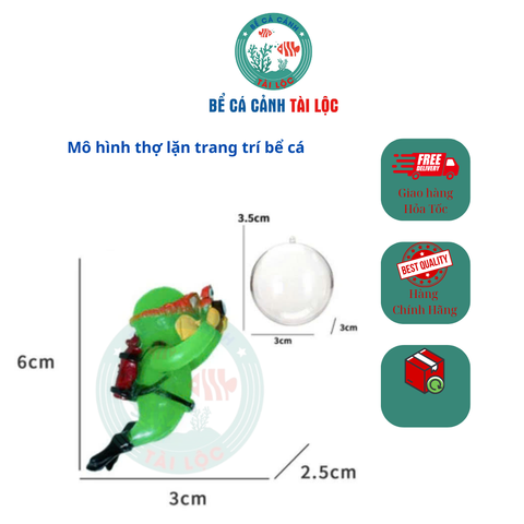 Mô hình thợ lặn trang trí bể cá