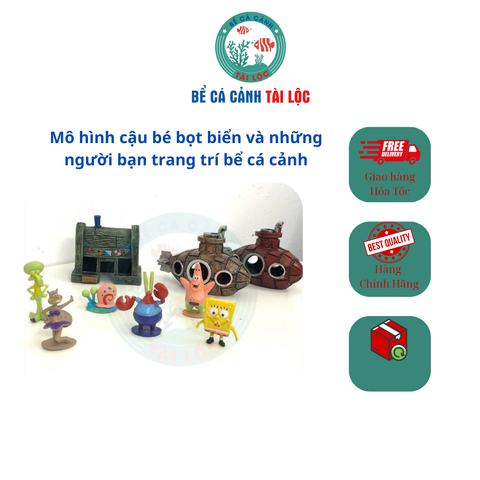 Mô hình trang trí bể cá Hoạt hình bọt biển