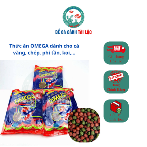 Thức ăn OMEGA dành cho cá vàng, chép, phi tần, koi,...