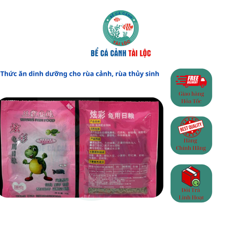 Thức ăn dinh dưỡng cho rùa cảnh, rùa thủy sinh