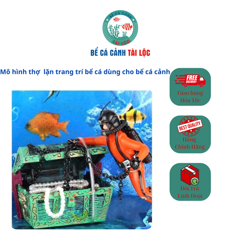 Mô hình thợ lặn trang trí bể cá cảnh