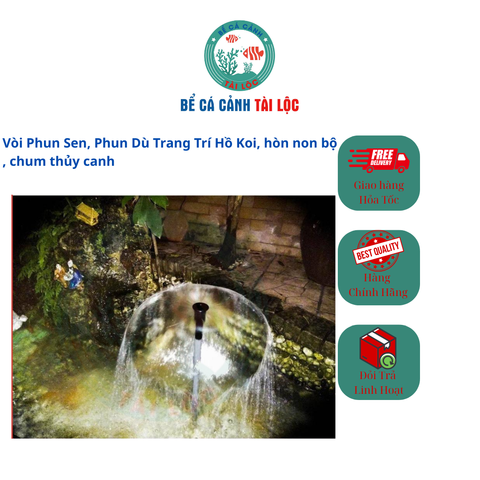 Vòi Phun Sen, Phun Dù Trang Trí bể cá