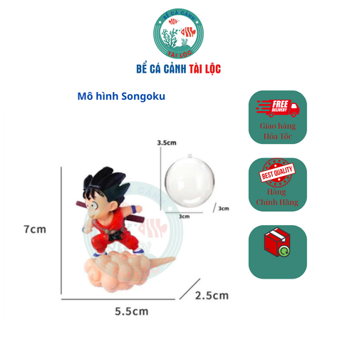 Mô hình Songoku trang trí bể cá cảnh