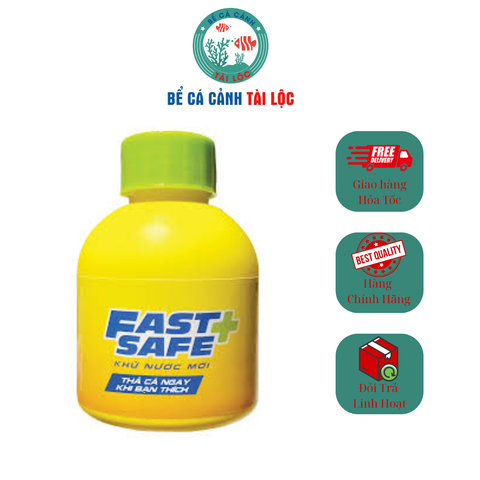 Fast & Safe - Khử nước mới Fast Safe 100ml, thả cá ngay khi bạn thích