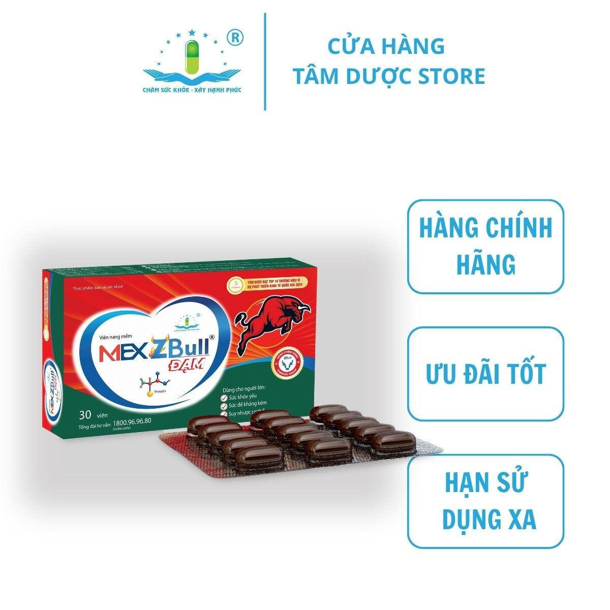  VIÊN NANG MỀM MEX ZBULL ĐẠM 