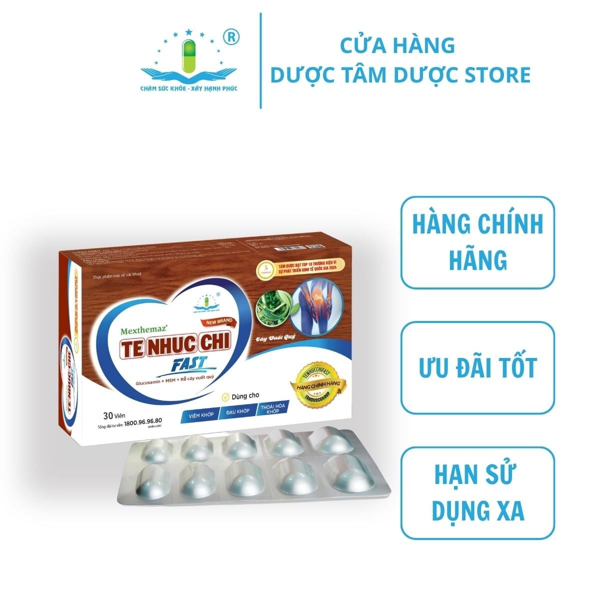  Tê Nhức Chi Fast New Brand (Hộp 30 Viên) 