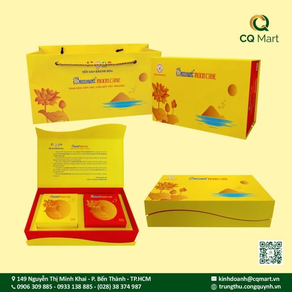 Bánh Trung Thu Yến Sào Khánh Hòa 2025 Combo Hộp 2 Bánh H2/120 2C