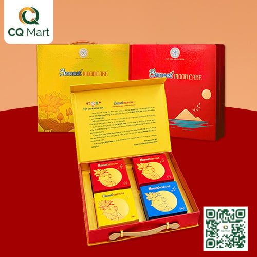 Bánh Trung Thu Yến Sào Khánh Hòa - Combo Hộp 4 Bánh H4/200 2C2M